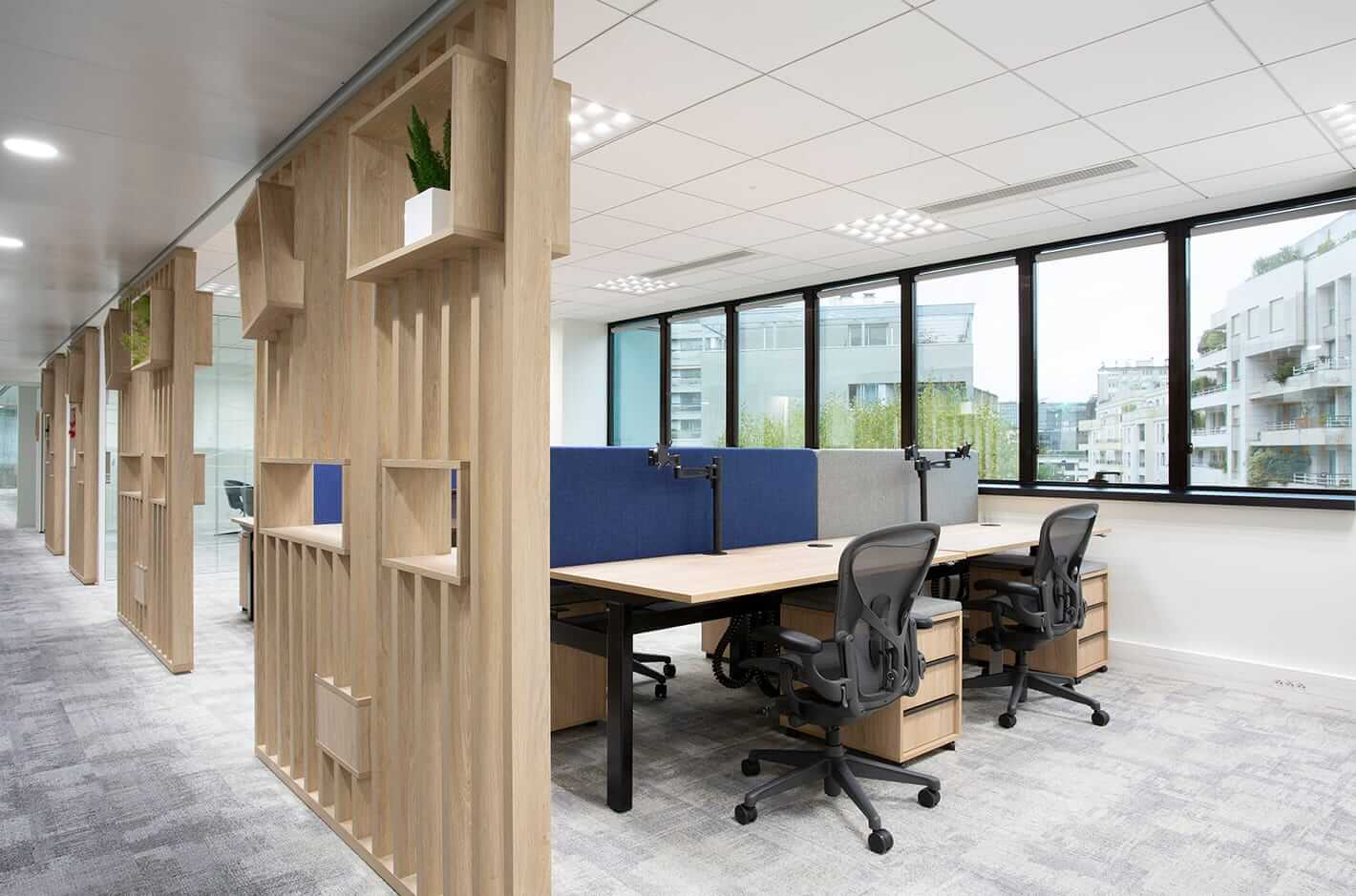 Bureaux en open space